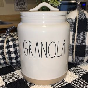 Rae Dunn granola canister